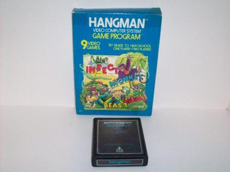 Hangman (text label) (Boxed - no manual) - Atari 2600 Game